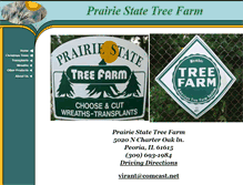 Tablet Screenshot of prairiestatetreefarm.com